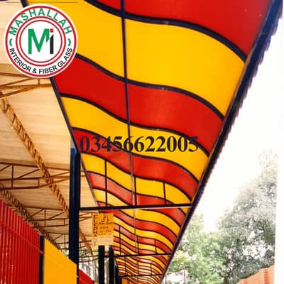 fiberglass sheets - Garage Shades - parking shades - fiber shades