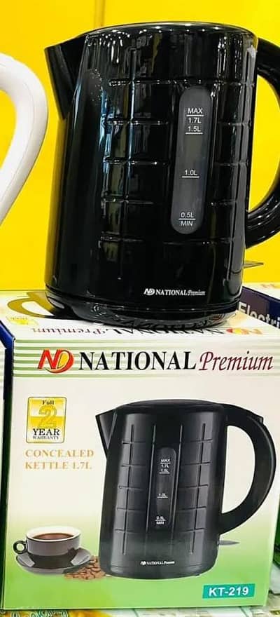 National electric kettle like new warranty