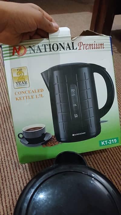 National electric kettle like new warranty