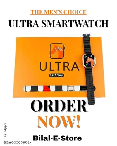 Ultra Smart watch with Strap Set