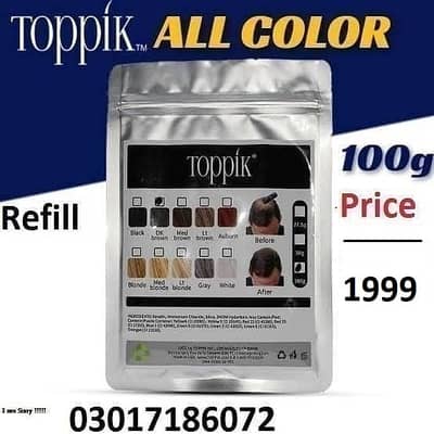 Toppik caboki hair building fiber refill 100 gm 03017186072