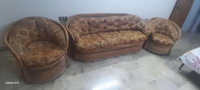 Cane 5 seater Sofa set in good condition