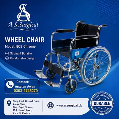 Wheelchair for Patients | Hospital, Clinic & Home Care Use
