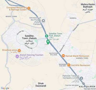 8 Marla Commercial Pair Plot for Sale in City Housing Jhelum Main Boulevard