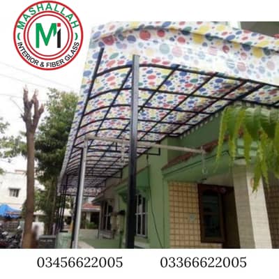 fiberglass sheets - Garage Shades - parking shades - fiber shades