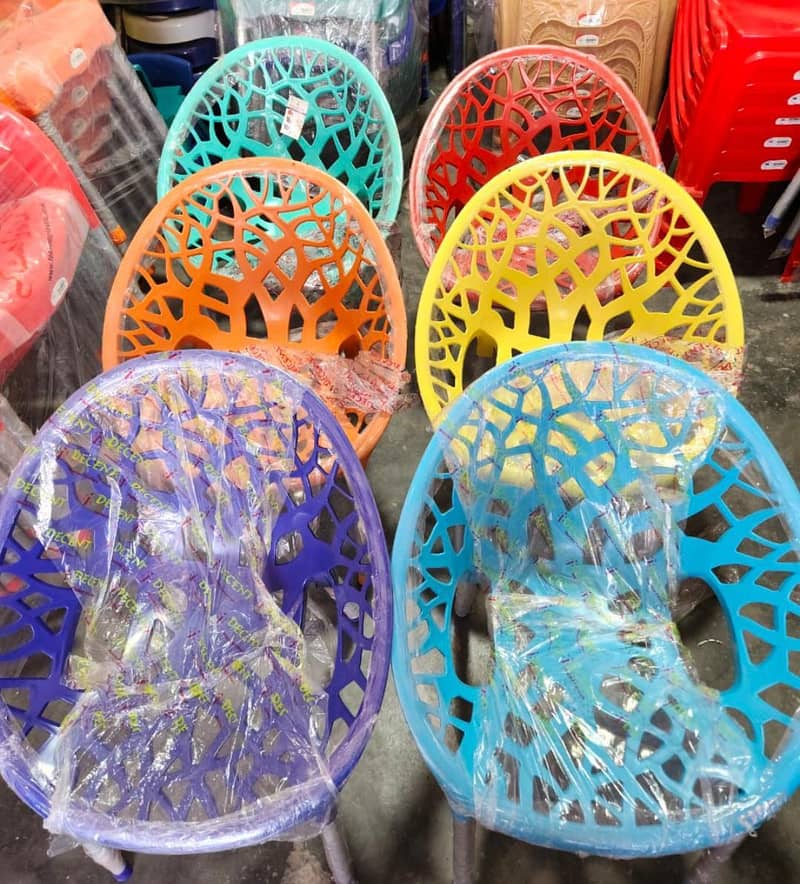 plastic Chair set with table 2
