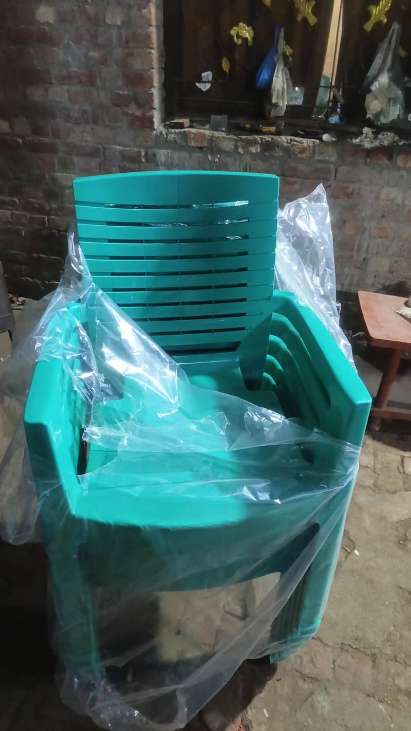 plastic Chair set with table 3