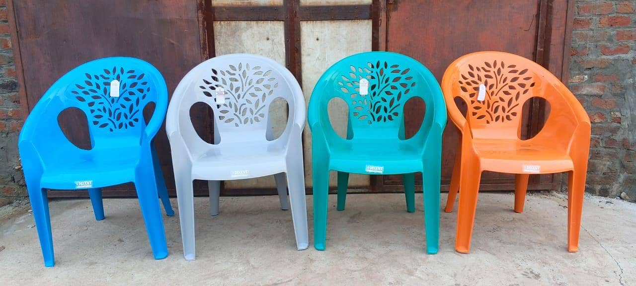 plastic Chair set with table 4