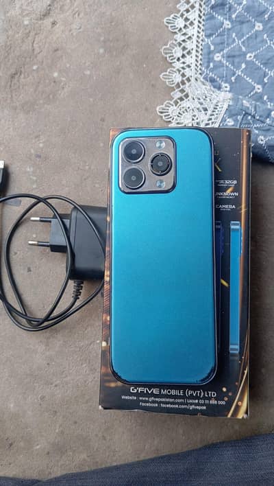 G'Five Pro Max double light wala mobile with box and original charger