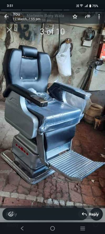 Barber chair/Cutting chair/ Shampoo unit/Trolly/Saloon Furniture.