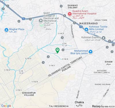 5 Marla (1250 Sq. Ft/139 Sq. Yd) Corner Possession Plot Available For Sale In CDA Sector I-14/4 One Of The Most Beautiful Location In Islamabad. Price 120 Lakhs