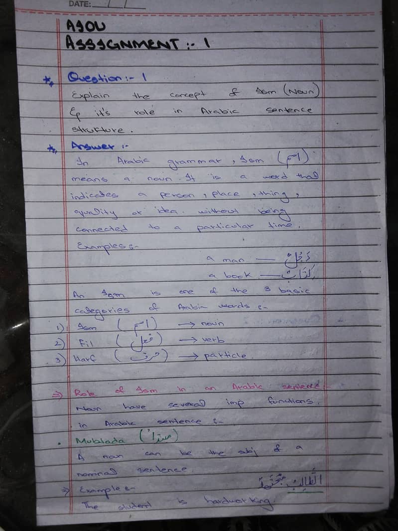AIOU assignment 0