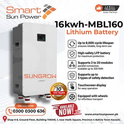 Sungrow 16kWh Lithium Batteries at unbeatable rates!