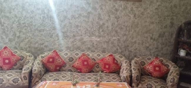 5 seater sofa golden colour new