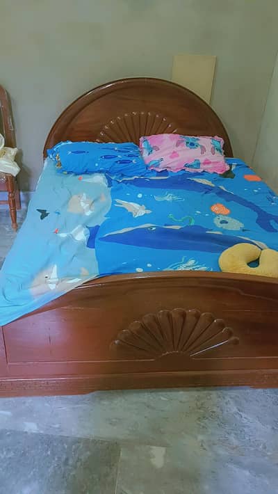 bed with mattress double bed