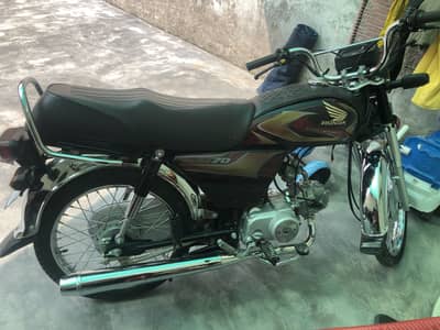 Honda Cd 70 Black 2026 Model 2k Millege 10/10
