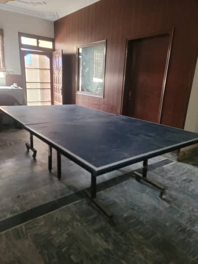 table tennis table with net