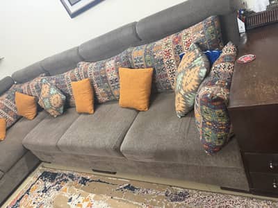 9 seater k shaped sofa