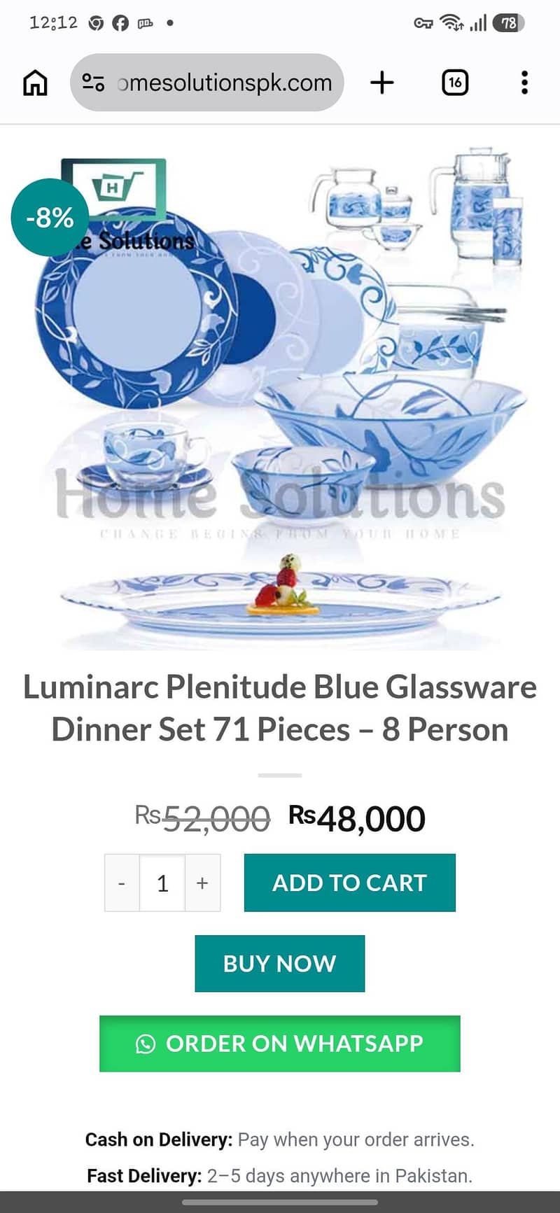 Luminarc set 1