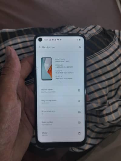 One Plus Nord N100.  ~. 4/64.  ~. Single sim