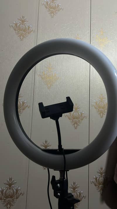 LED ring light with tripod