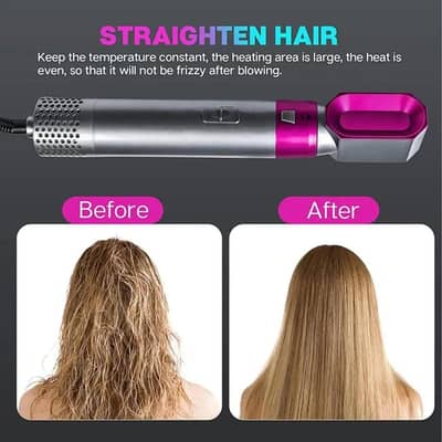 5-in-1 Hair Styler – Straightener & Curling Styler