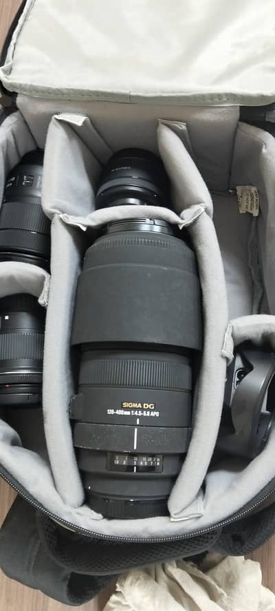 Canon DSLR camera with lense
