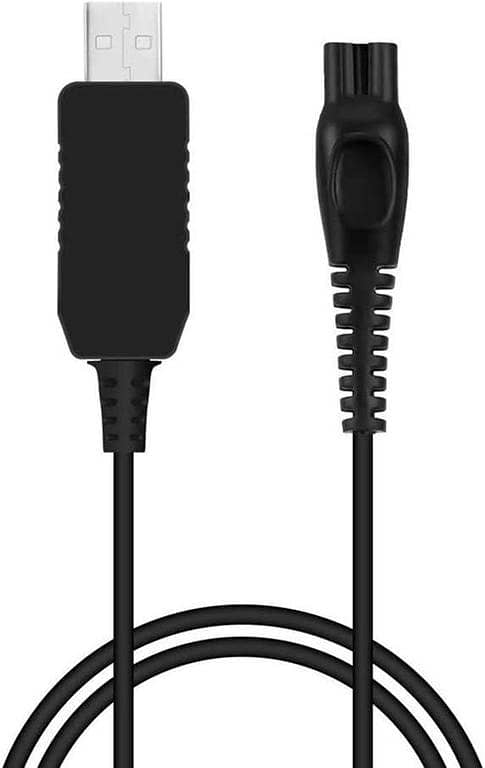 15V USB Charger Cable for Philips/Norelco Shavers — HQ8505 and 9700/9300/8900/6100/5700/5550/3000/3500 Series