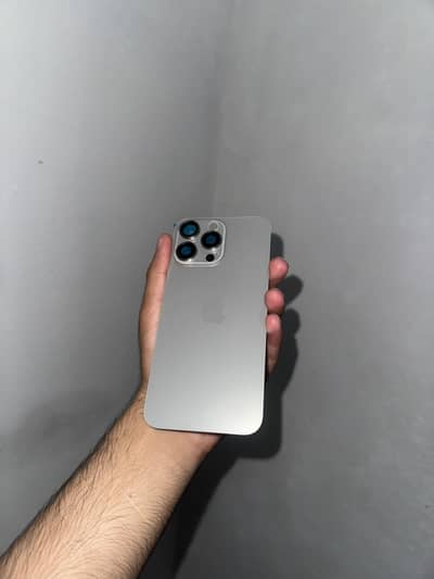 Iphone 15 pro max natural titanium original back
