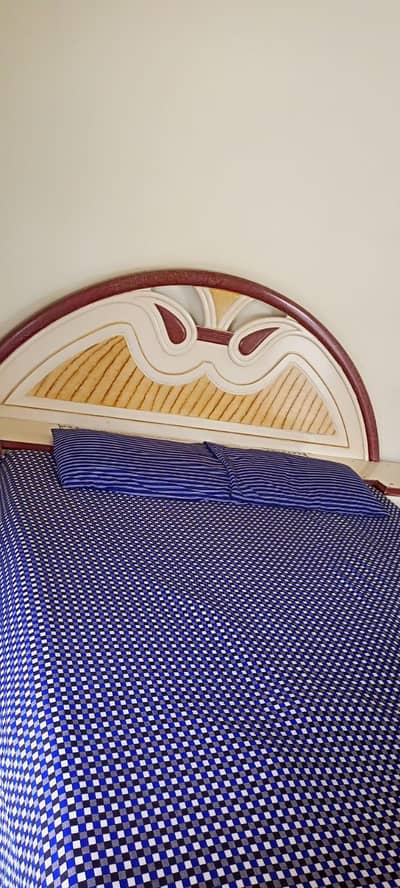King size bed dressing with mattress