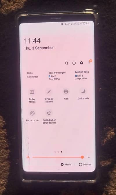 Samsung Mobile Note 9 contect 03125741469
