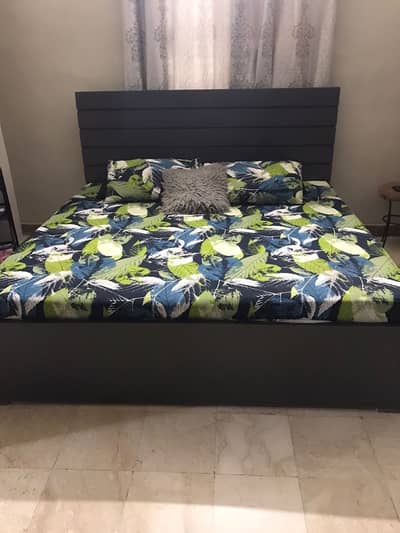 Wooden stylish bed