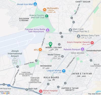 265 Square Yards Residential Plot In Central Model Colony - Malir For sale