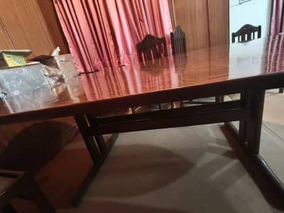 DINING TABLE WITH 8 CHAIR