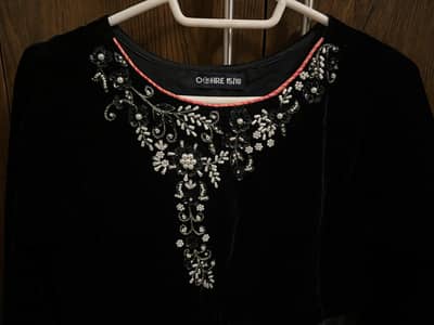 Branded Black 3-Piece Frock Suit – Brand New