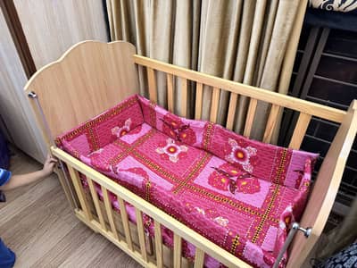 Baby Cot with Mattress – Bilkul Unused