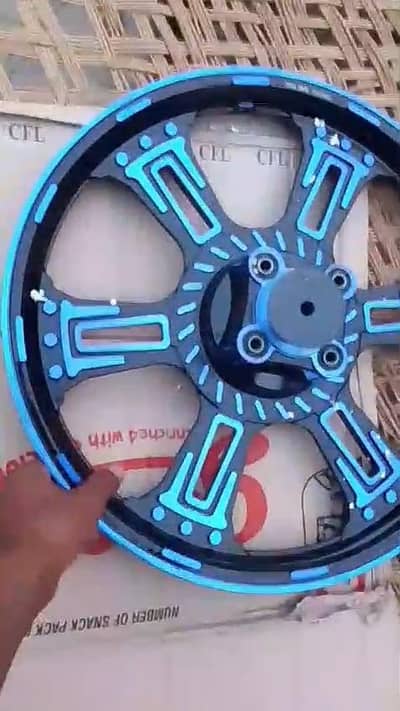 125 color alloy rims new ha