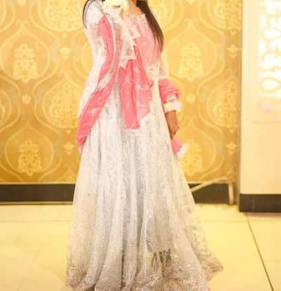pink and white dress maxi