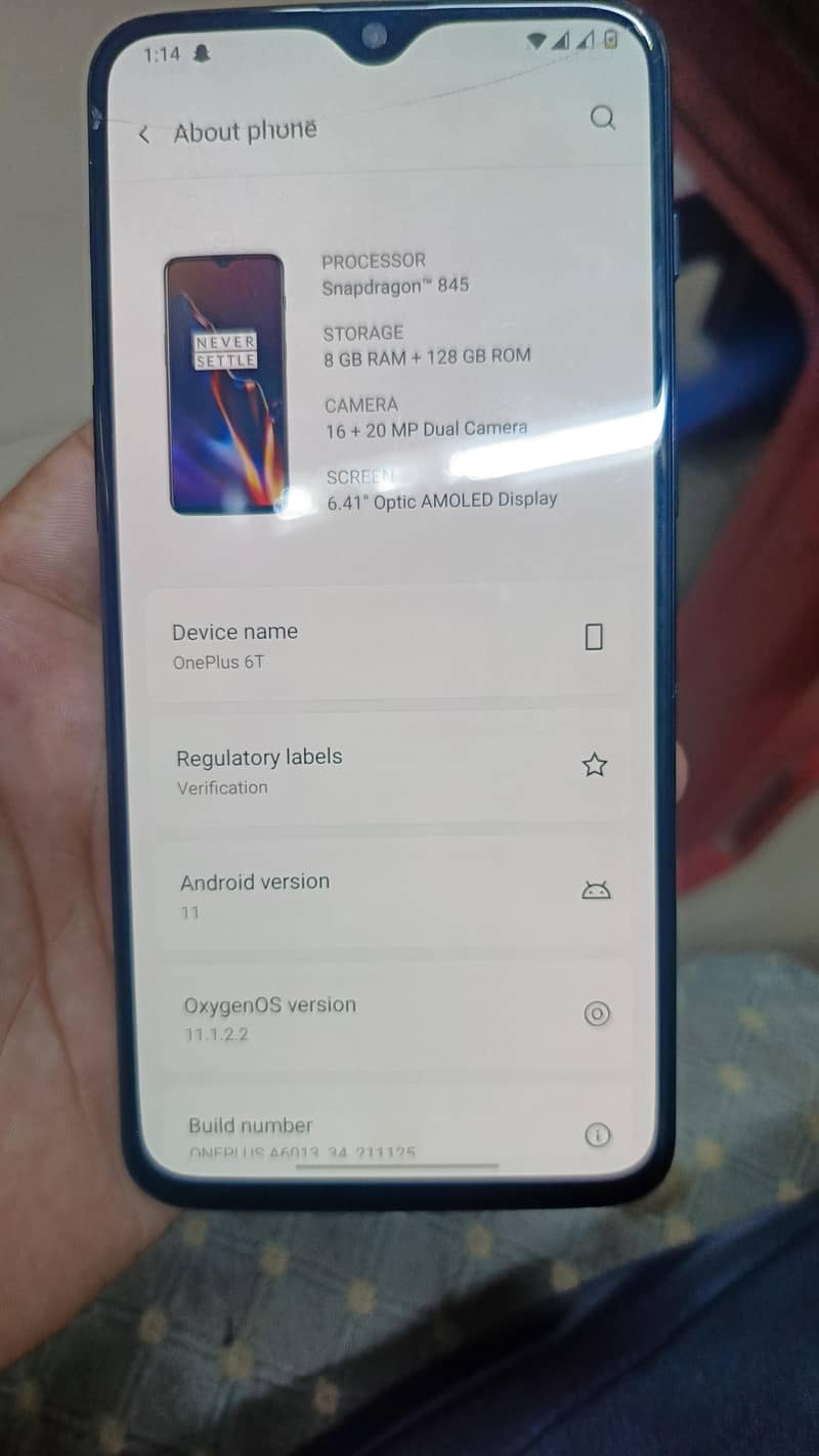 One Plus 6T 5