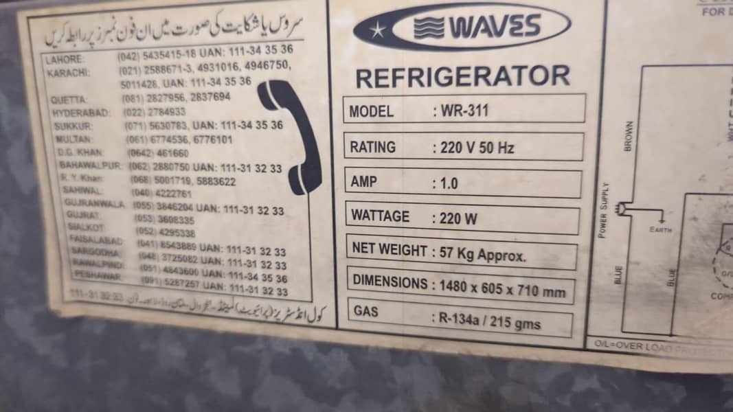 Waves fridge medium size 4