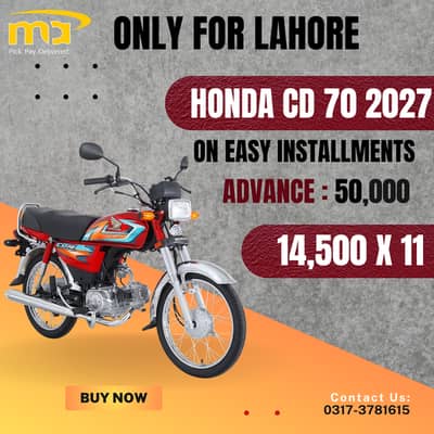 Honda CD 70 2027 On Easy Installment