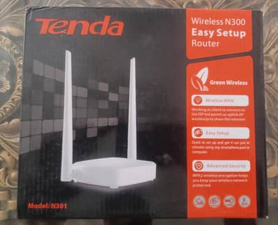 Tenda N301 WiFi Router N300 – Used, Excellent Condition + Original Box