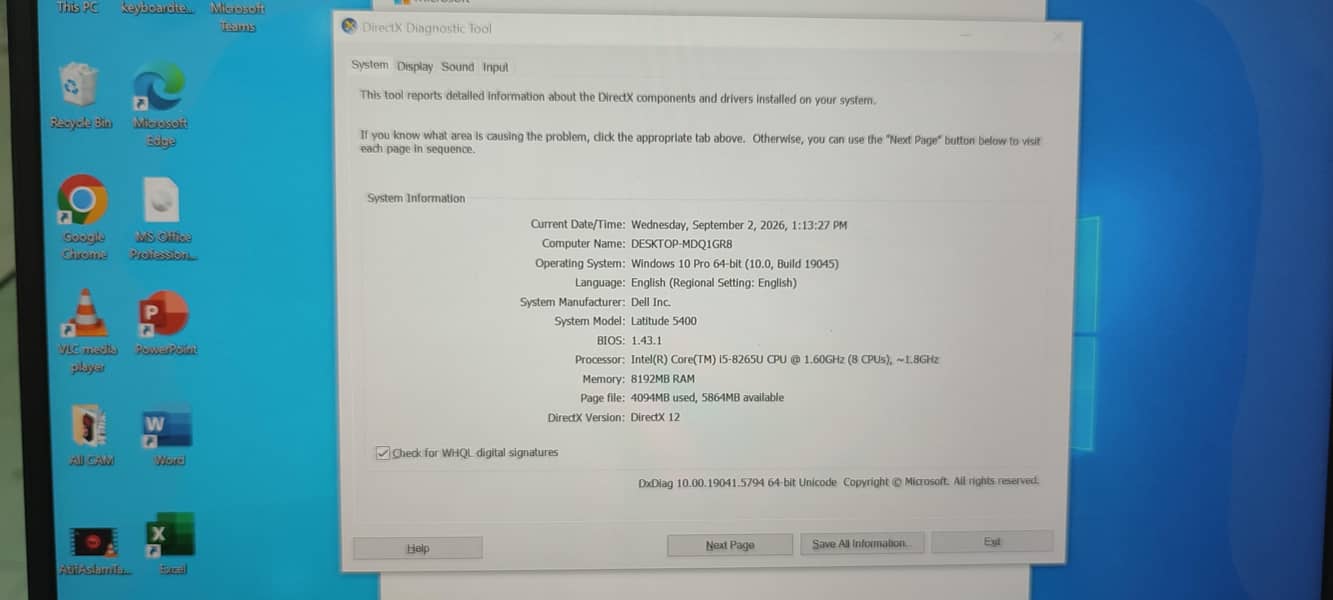 core I 5 8th generation 2