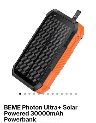 BEME solar powerbank 30,000 mAh capacity