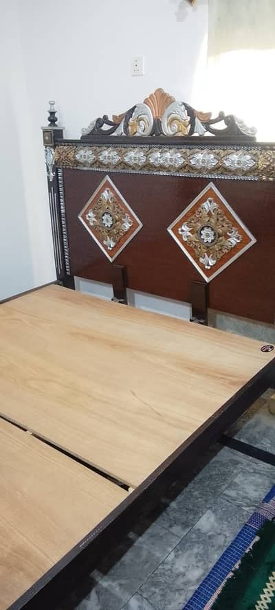 king bed with mattress in good condition