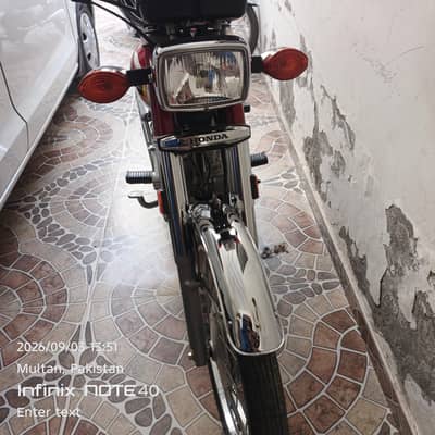 Honda CG 125 - 2025 Model - Total Original (Just 720 KM Driven)