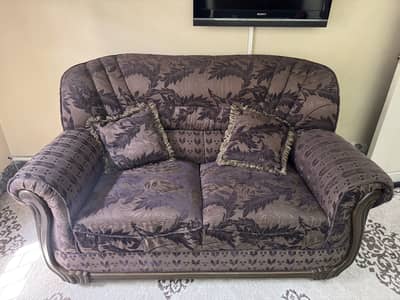 solid pure wooden sofa set 6 seaters