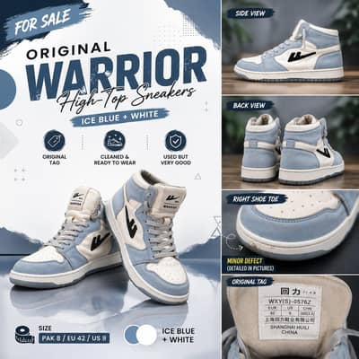 Original Warrior High-Top Snicker, Good In Condition, Karachi