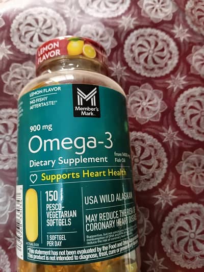Premium Omega-3 Fish Oil Capsules (Brand New / Sealed)