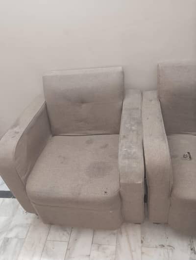 Brown comfortable sofa set
